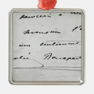 Handschrift und Unterzeichnung Ornament Aus Metall