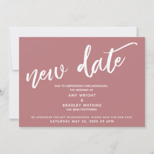 Handschrift verzögert Hochzeitstag Neudatum Dusty  Einladung