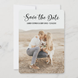 Handschrift, weiß und schwarz save the date