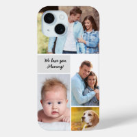 Handschrift Wir Liebe Sie Mommy Foto Collage