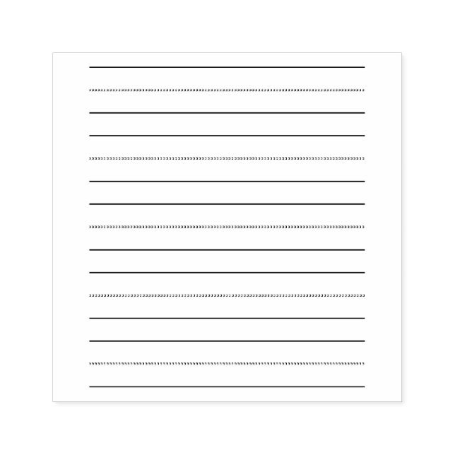 Handschriftenlinien Gummistempel (Prägung)