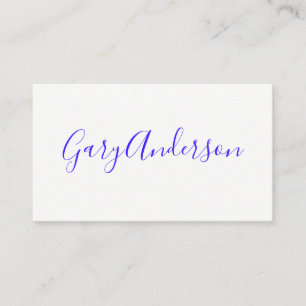 Handschriftlich Visitenkarte