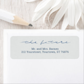 Handschriftliche "die Zukunft" Hochzeit Rücksendea