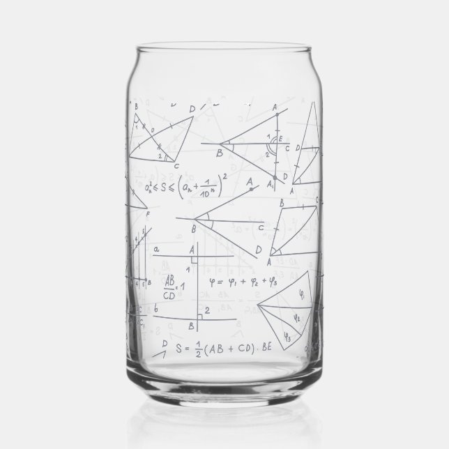 Handschriftliche mathematische Berechnungen Illust Dosenglas (Vorderseite)