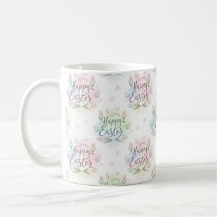 Handschriftliches Frohe Ostern Wasserfarbe Kaffeetasse