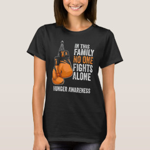 Handschuhe des Hungerbwusstseinsmonats Orange Schl T-Shirt