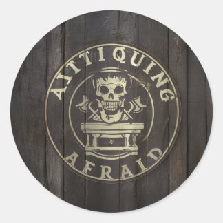 Handschuhschädel Runder Aufkleber