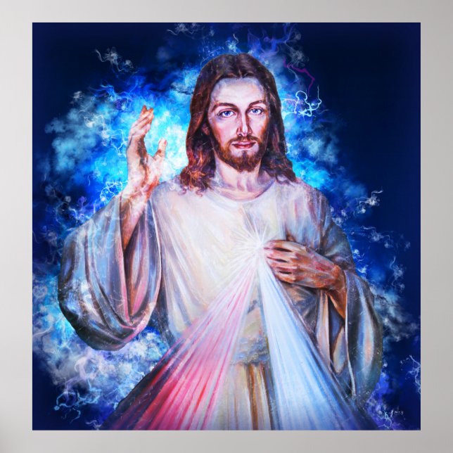 Handsegen von Jesus Poster (Vorne)