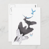 Handshadow Flying Vögel Illusion Surreal Art