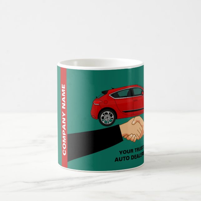 Handshake-Design, Auto-Vertriebswerbung Kaffeetasse (Mittel)