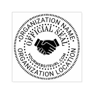 Handshake Generic Custom Offiziell Siegel Nm LOC U Permastempel