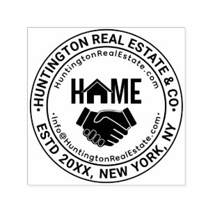 Handshake Immobilienfirmenname URL E-Mail Estd Permastempel