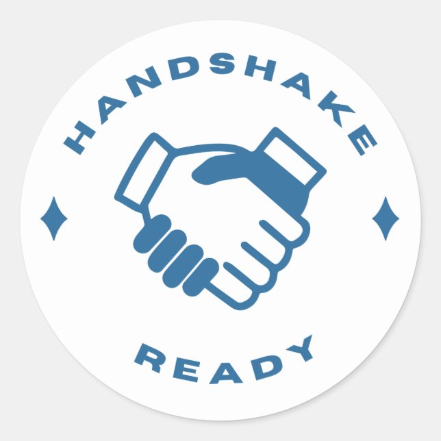 Handshake Ready Aufkleber (Vorderseite)