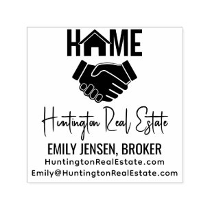 Handshake Real Anwesen Business Name URL E-Mail Sq Permastempel