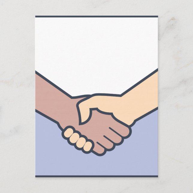 Handshake Vector Postkarte (Vorderseite)