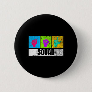 Handsignatur für Deaf Stolz und Deaf Awarene Button