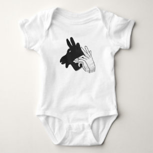 Handsilhouette Billy Ziegenbock Baby Strampler