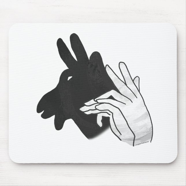 Handsilhouette Billy Ziegenbock Mousepad (Vorne)