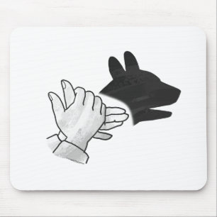 Handsilhouette Hund Mousepad