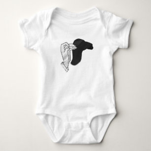 Handsilhouette Kamel Baby Strampler
