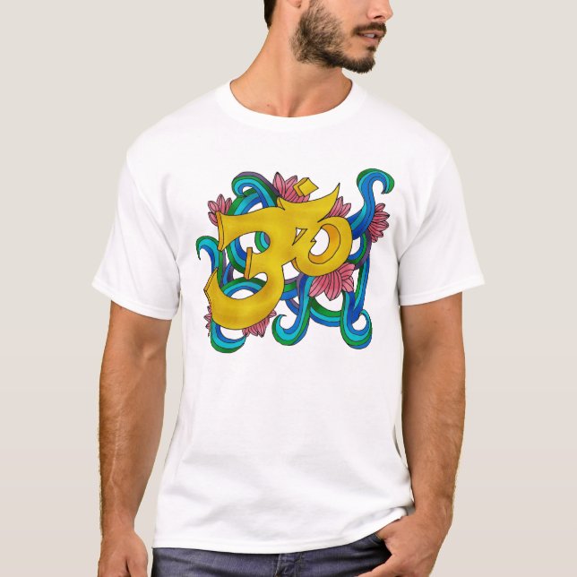 handsketched OM gefärbt T-Shirt (Vorderseite)
