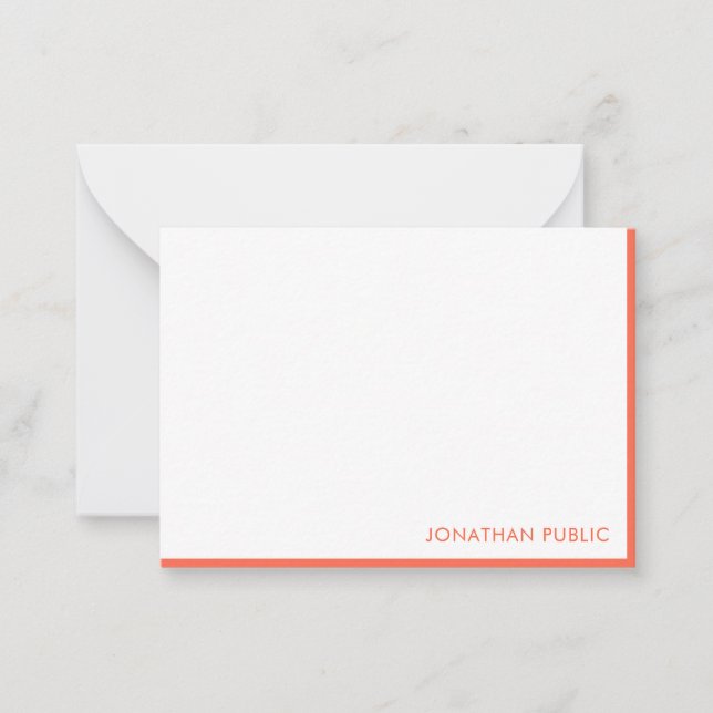 Handskriptmonogramm-Elegante Einfache Vorlage (Vorderseite)