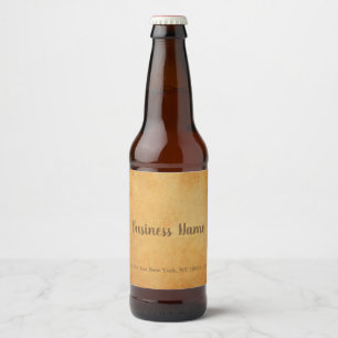 Handskriptvorlage altes Papier aussehen elegant tr Bierflaschenetikett