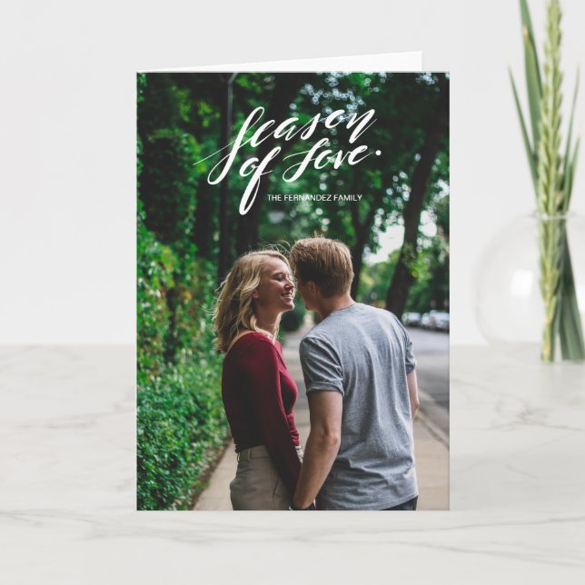 Handskriptzeit der Liebe Feiertagskarte (Vorderseite)