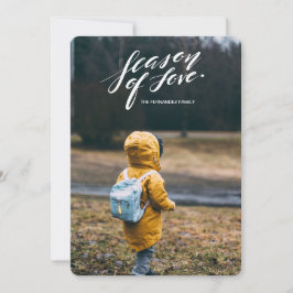 Handskriptzeit der Liebe Feiertagskarte