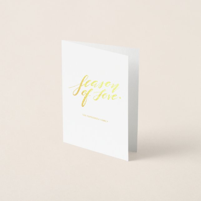 Handskriptzeit der Liebe Folienkarte (Vorderseite)