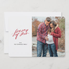 Handskriptzeit der Liebe Fotokarte Feiertagskarte