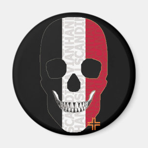 HANDSKULL Ägypten Rundmagnet B2 Magnet
