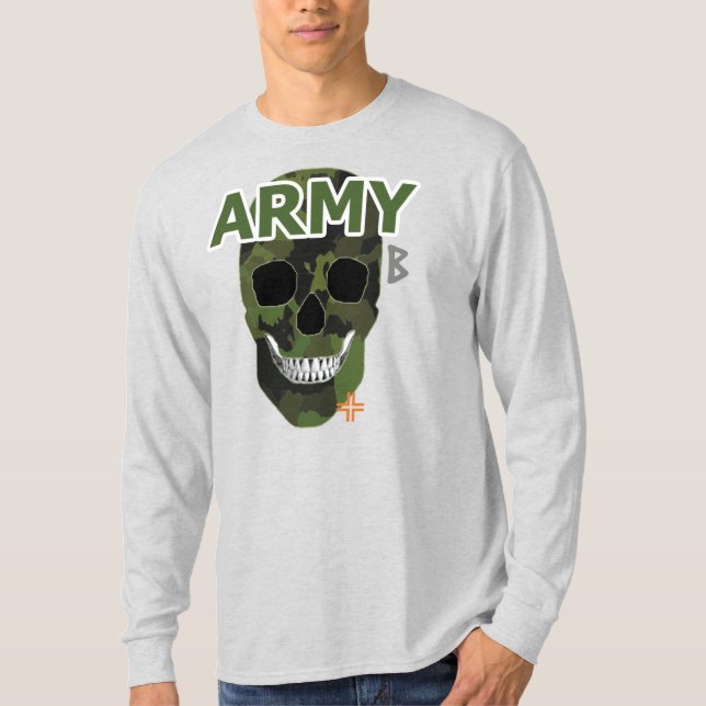 HANDSKULL Army Long Sleeve T - Shirt B2 (Vorderseite)