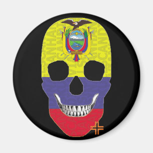 HANDSKULL Ecuador Rundmagnet B2 Magnet