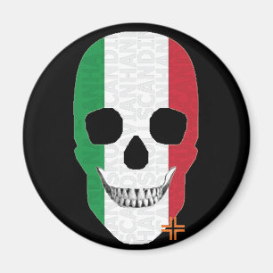 HANDSKULL Italien Rundmagnet B2 Magnet