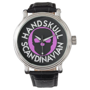 HANDSKULL LIV Hot Pink Uhrenleder P3 Armbanduhr