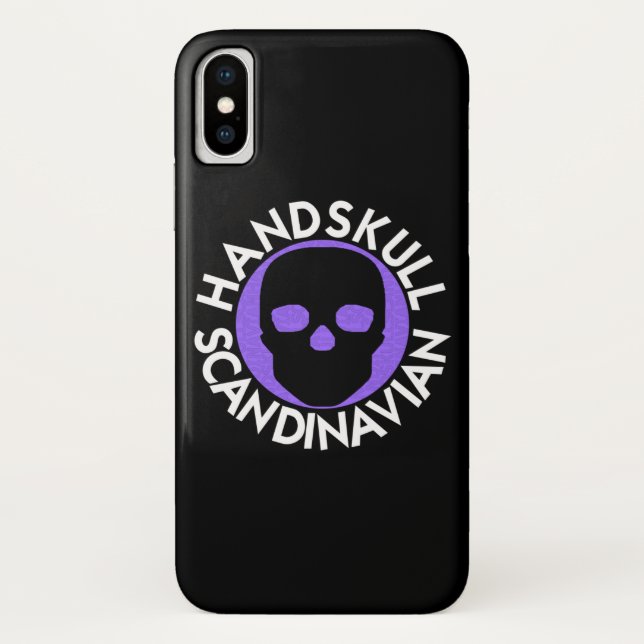 HANDSKULL LIV Violet Gehäuse iPhone X P3 Case-Mate iPhone Hülle (Rückseite)