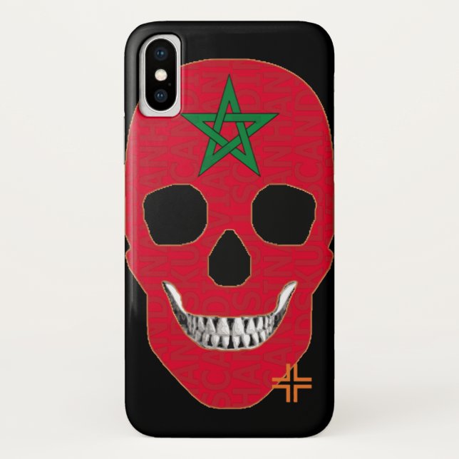 HANDSKULL Marokko Fall iPhone X B2 Case-Mate iPhone Hülle (Rückseite)