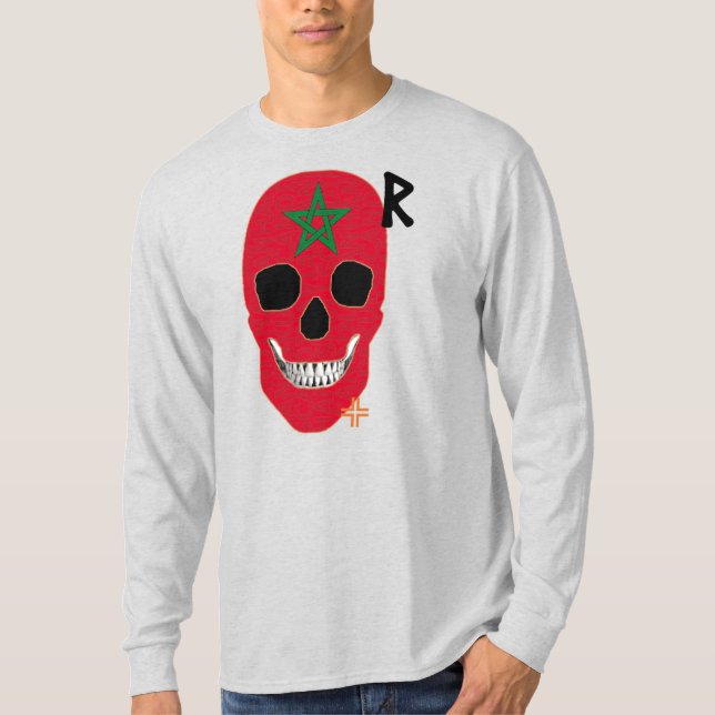 HANDSKULL Marokko Langschläfer T - Shirt B2 (Vorderseite)