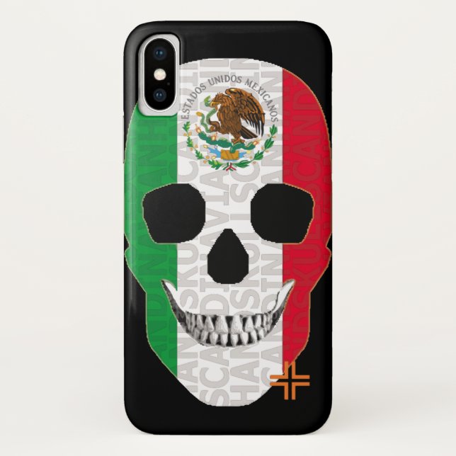 HANDSKULL Mexiko Gehäuse iPhone X B2 Case-Mate iPhone Hülle (Rückseite)