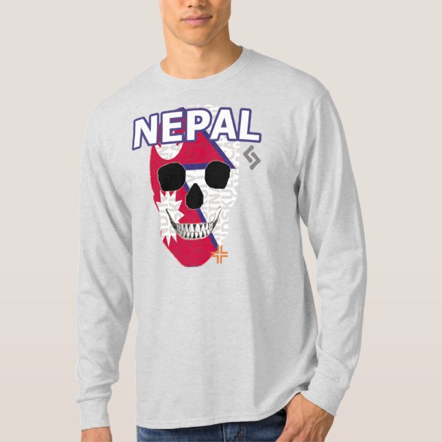 HANDSKULL Nepal Long Sleeve T - Shirt B2 (Vorderseite)