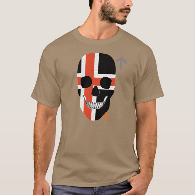 HANDSKULL Nordisches Cross T - Shirt Basic B2 (Vorderseite)
