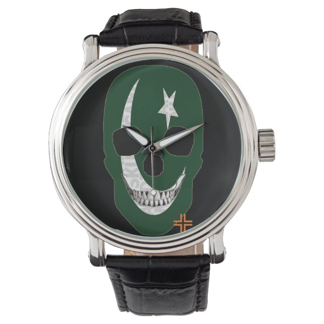 HANDSKULL Pakistan Uhrenleder B2 Armbanduhr (Vorderseite)