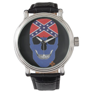 HANDSKULL Rebel Blue Uhrenleder B2 Armbanduhr