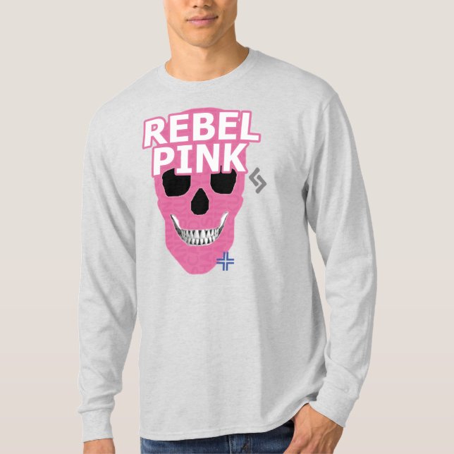 HANDSKULL Rebel Pink Long Sleeve T - Shirt B2 (Vorderseite)