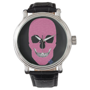 HANDSKULL Rebel Pink Uhrenleder B2 Armbanduhr