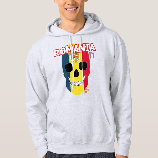 HANDSKULL Rumänien Hooded Sweatshirt B2 (Vorderseite)