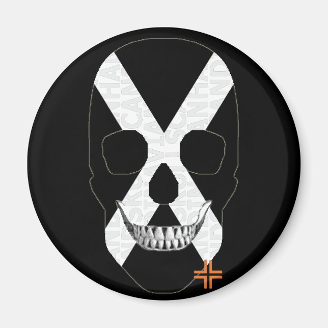 HANDSKULL Rundmagnet B2 Magnet (Vorne)