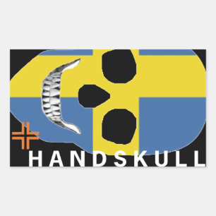 HANDSKULL Schweden - Aufkleber