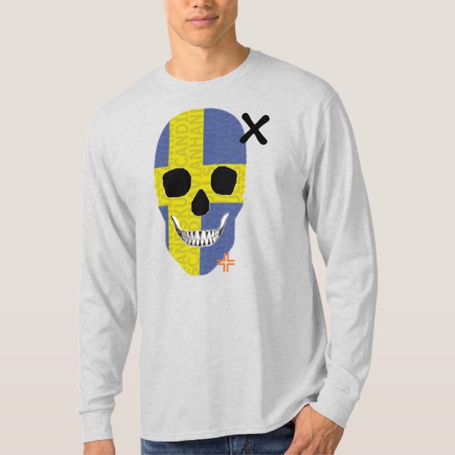 HANDSKULL Schweden Long Sleeve T - Shirt B2 (Vorderseite)